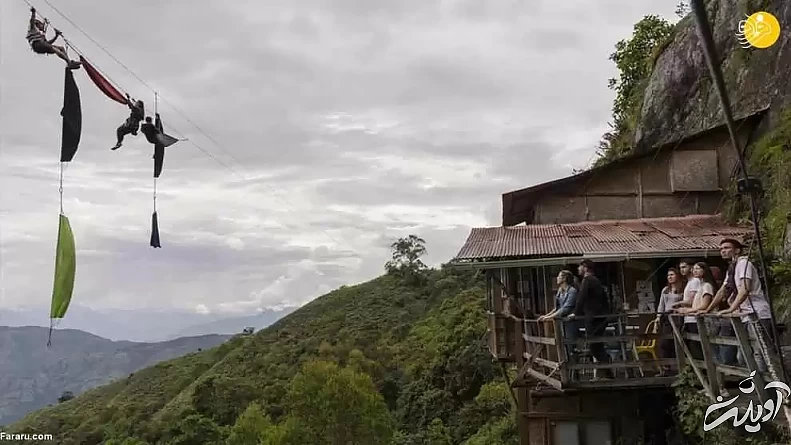 تصاویر - هتلی روی صخره ای عمودی برای ماجراجویان